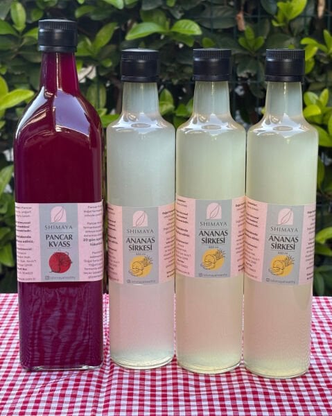 Avantajlı Paket (1 adet 1 lt Pancar Kvass 3 adet 500 ml Ananas Sirkesi)