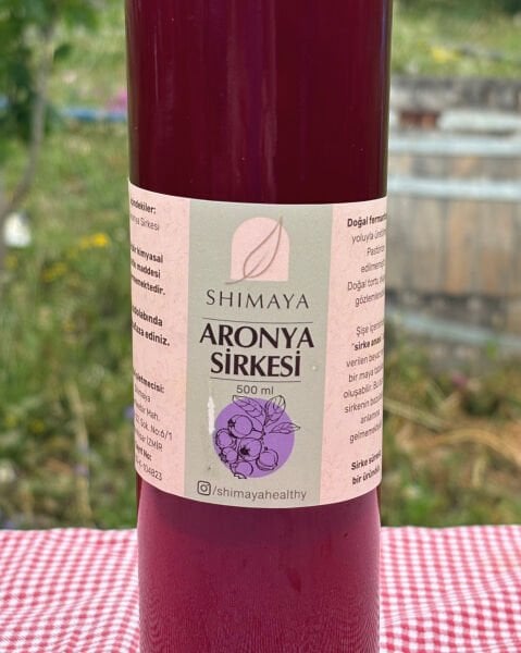 Aronya Sirkesi (500 ml) Katkı Maddesiz, Koruyucusuz