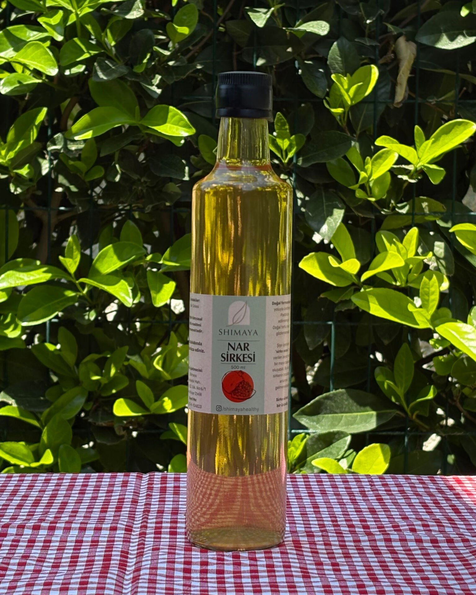 Nar Sirkesi (500 ml) Katkı Maddesiz, Koruyucusuz